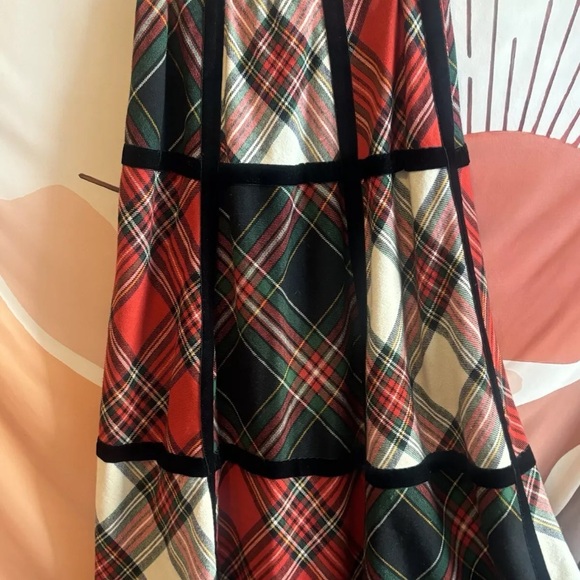 Vintage Bill Atkinson Glen of Michigan Tartan Plaid Wool Maxi Skirt 4-6 I Magnin - Picture 2 of 14